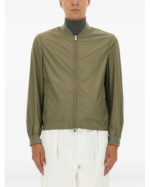 Brunello Cucinelli Green Solid None Jacket for men