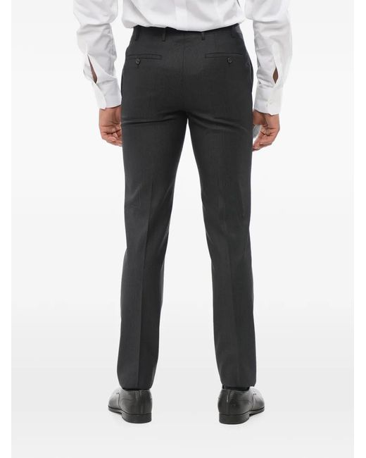 Corneliani Black Cc Collection Tailored Trousers for men