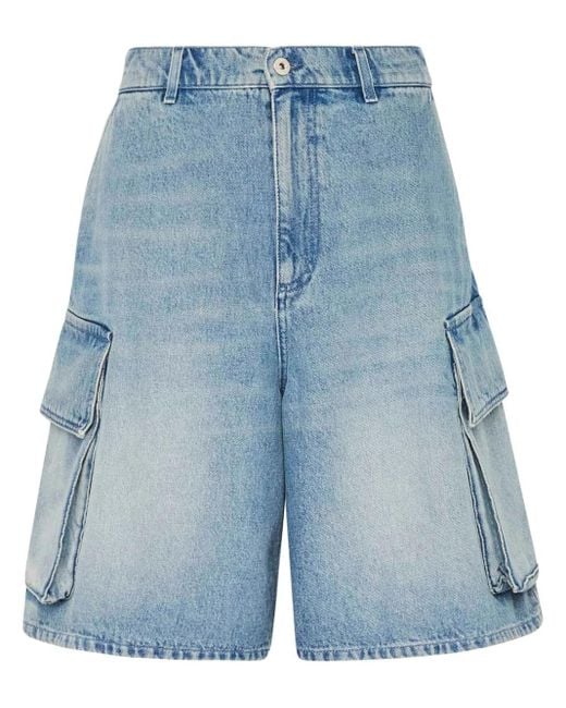 J.W. Anderson Blue Relaxed Fit Light Denim Cargo Shorts for men