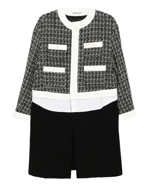 Undercover Black Tweed Coat