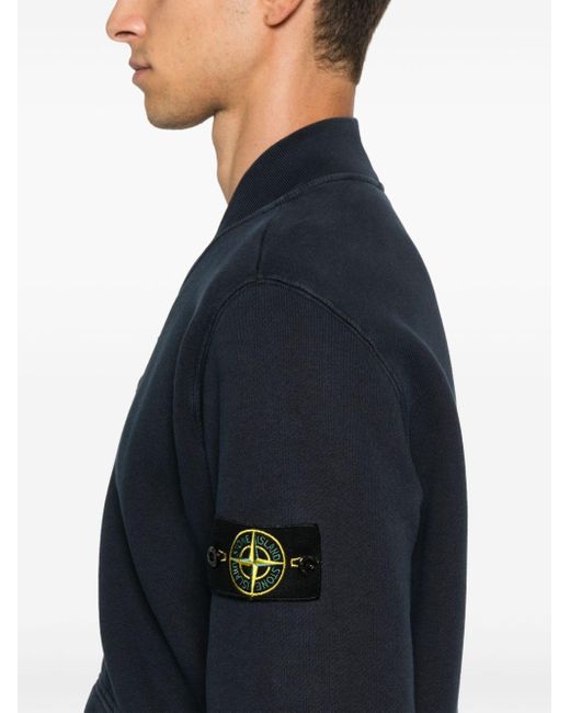 Stone Island Blue Detachable-Compass Jacket for men