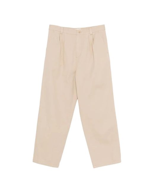 A.P.C. White Pantalon À Design Plissé for men