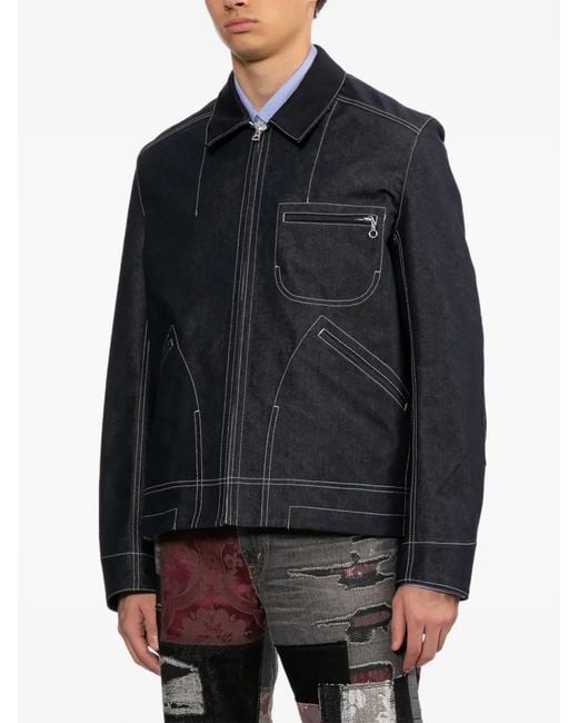 Junya Watanabe Blue Redyed Denim Jacket for men