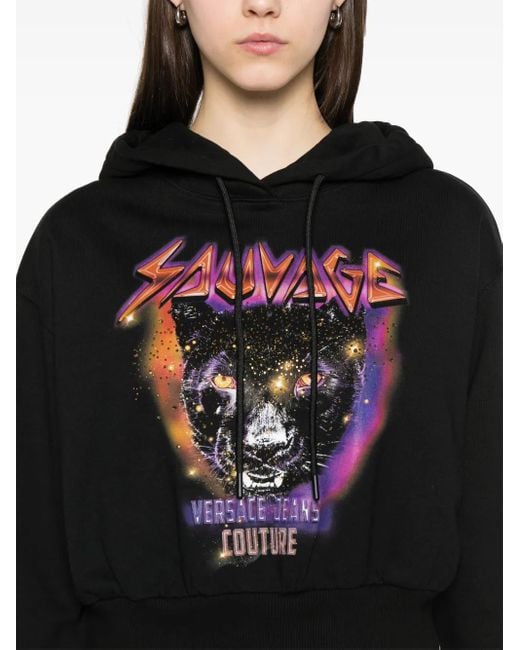 Versace Jeans Couture Black Sauvage Hoodie