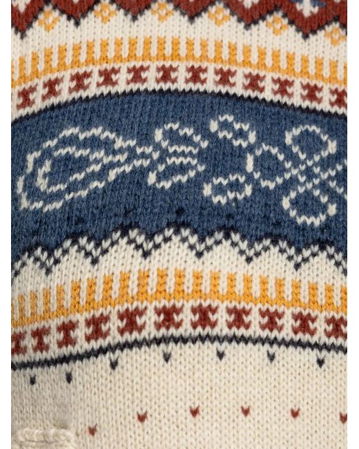 Etro White Patterned Hooded Sweater