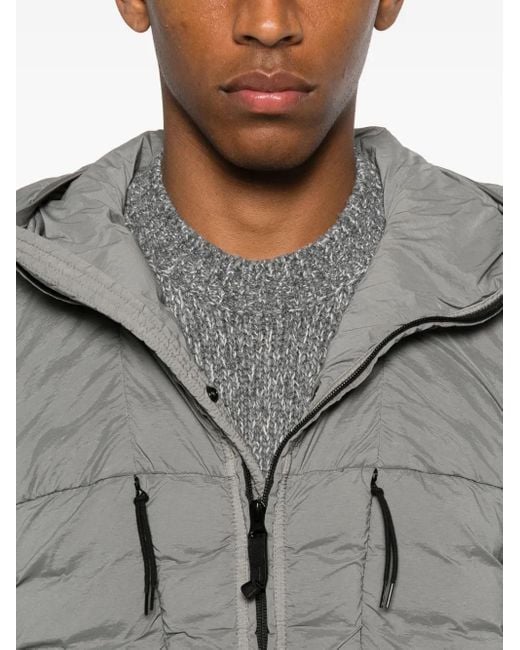 Stone Island Gray S0183 Mid Weight Down Jacket for men