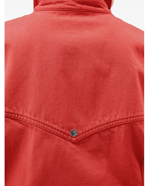Versace Oversized Denim Jack in het Red