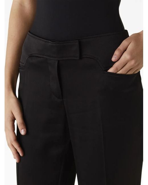 Tom Ford Blue Pressed-Crease Tapered-Leg Trousers