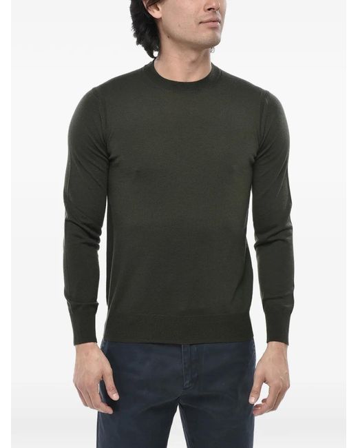 Paolo Pecora Gray Crew-Neck Long-Sleeves Sweatshirt for men