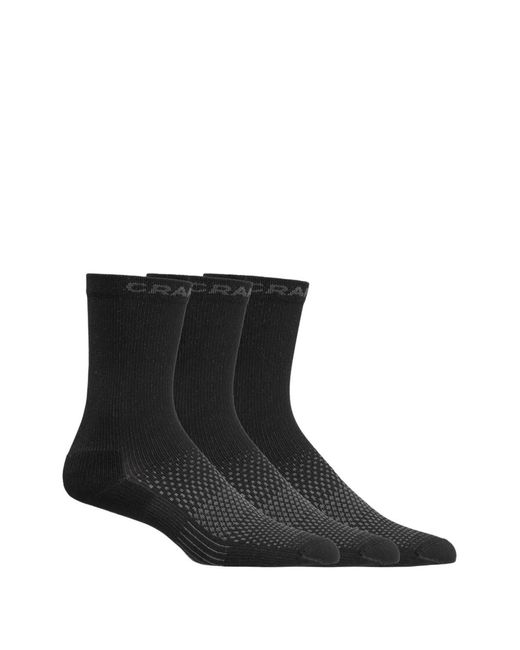 C.r.a.f.t Black Patterned Socks for men
