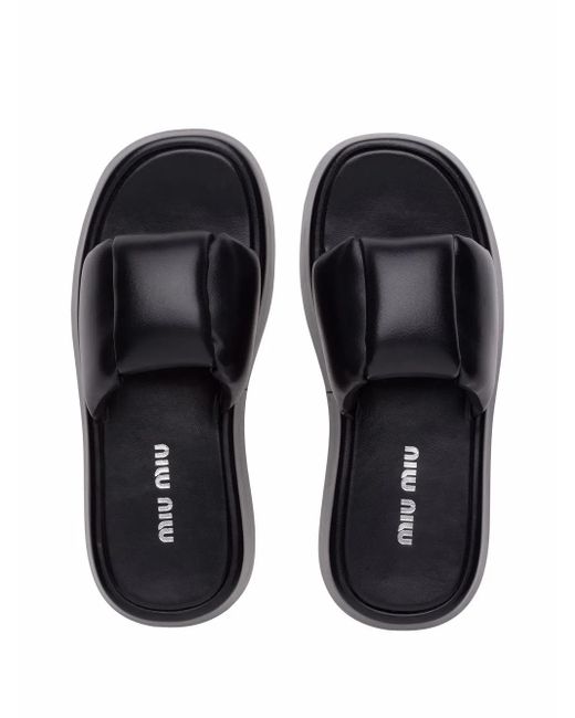 Miu Miu Black Sandals