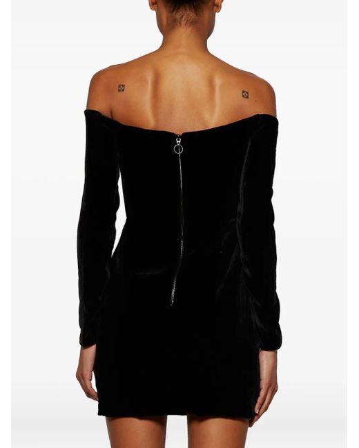 The New Arrivals Ilkyaz Ozel Black Selva Mini Dress