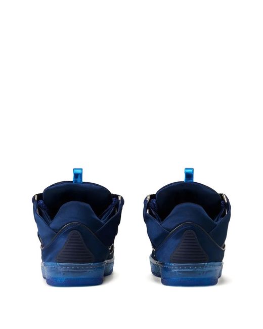 Lanvin Blue Metallic-Toe Sneakers for men