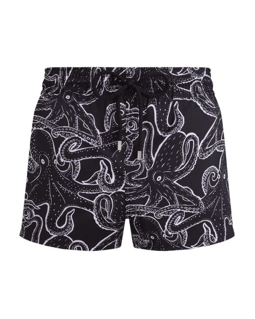 Vilebrequin Black Poulpes Swim Shorts for men