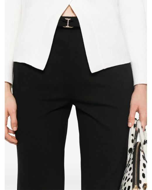 Twinset Black Bow-Detailing Trousers