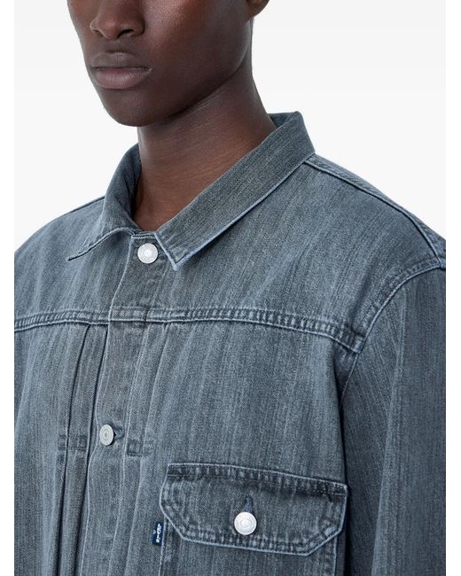 Levi's Blue Veste En Jean Tab Type À Poche Poitrine for men