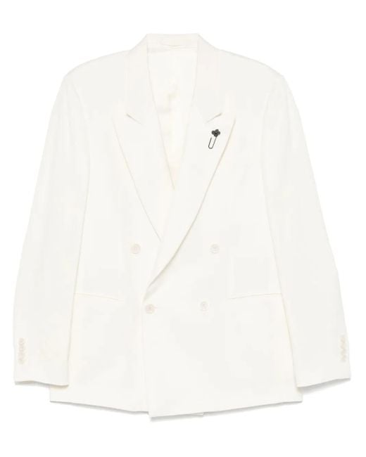 Lardini White Attitude Blazer for men