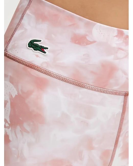 Lacoste Pink Tie-Dye Leggings