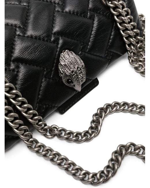 Kurt Geiger Black Kensington Leather Shoulder Bag