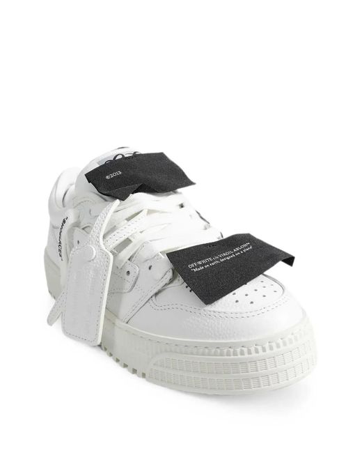 Off-White c/o Virgil Abloh White 3.0 Court Lace-Up Sneakers