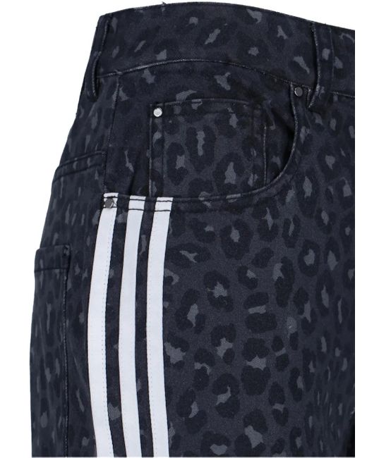 Jean Ample À Coupe Évasée Adidas en coloris Blue