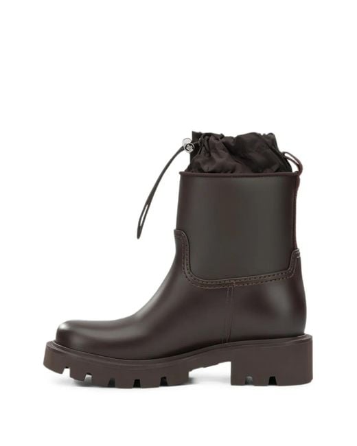 Moncler Black Kickstream Rain Boots