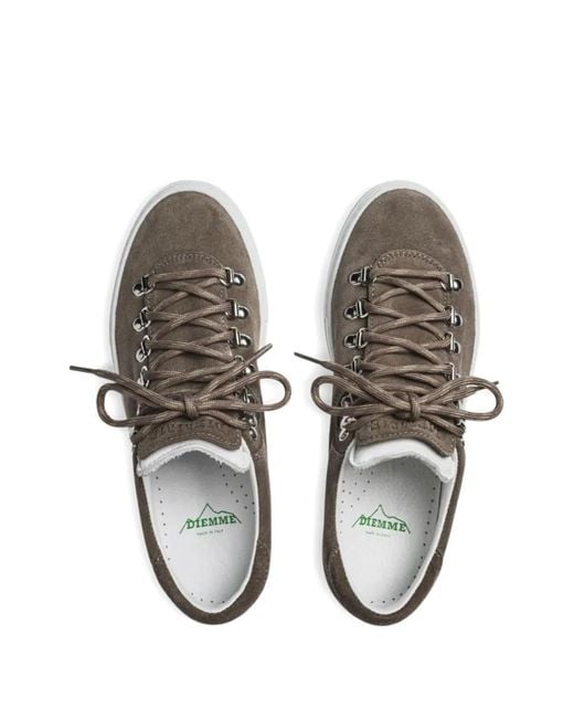 Diemme Brown Lace-Up Sneakers for men