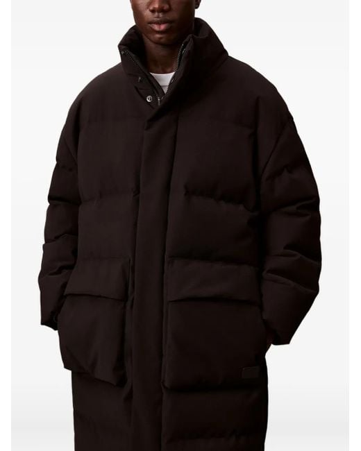Calvin Klein Red Pocket Padded Coat for men