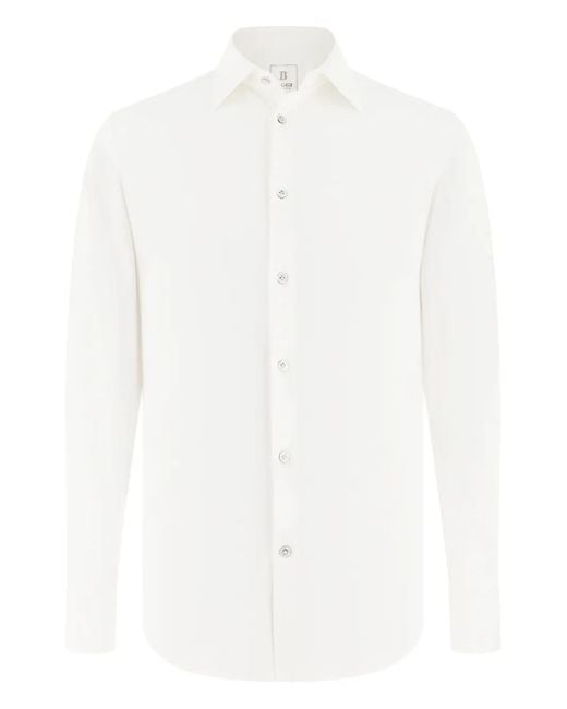 Boggi White Collar Button Shirt for men