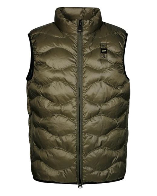Blauer Green Dannt Quilted Gilet for men