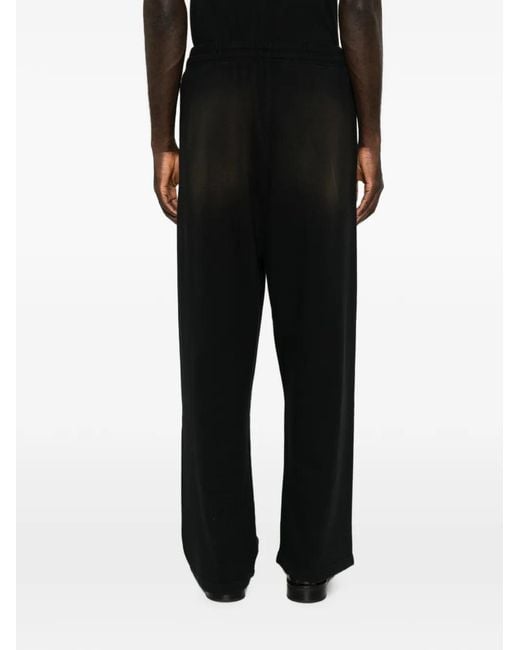 Arte' Black Drawstring Track Pants for men