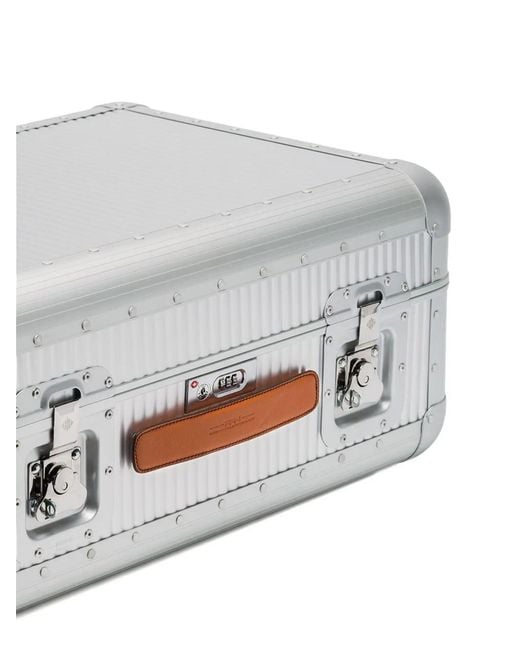 Fpm Milano Gray Metallic Bank Spinner 68 Aluminium Suitcase for men
