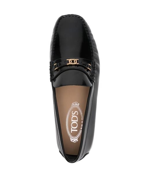 Tod's Black Kate Orel Patent Leather Loafer for men