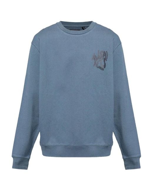 AllSaints Blue Orlando Graphic Sweatshirt for men