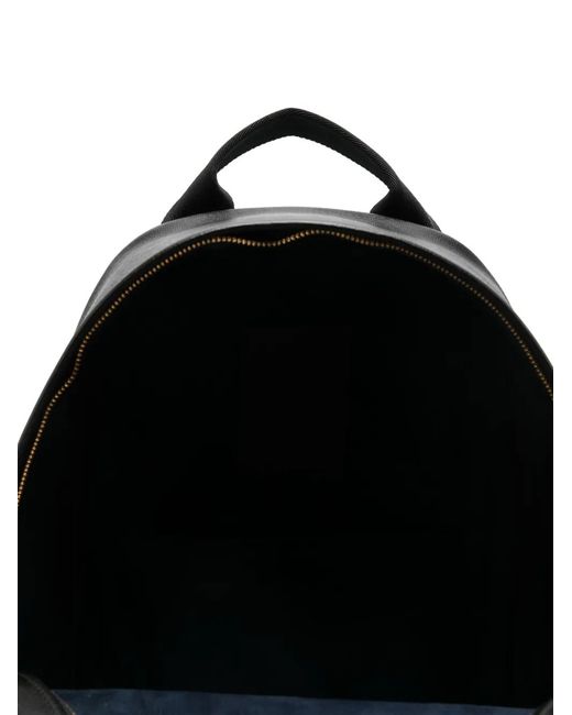 Billionaire Black Leather Backpack for men