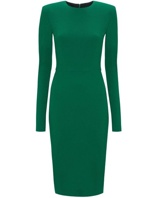 Robe à manches longues Victoria Beckham en coloris Green