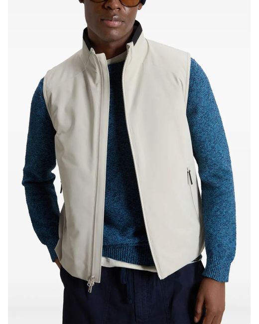 メンズ Woolrich ジップアップ ベスト Gray