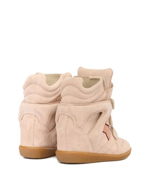 Isabel Marant Natural 50Mm Bekett Leather Sneakers