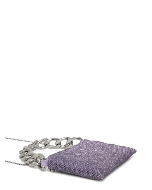 Patrizia Pepe Purple Maxichain Tote Bag