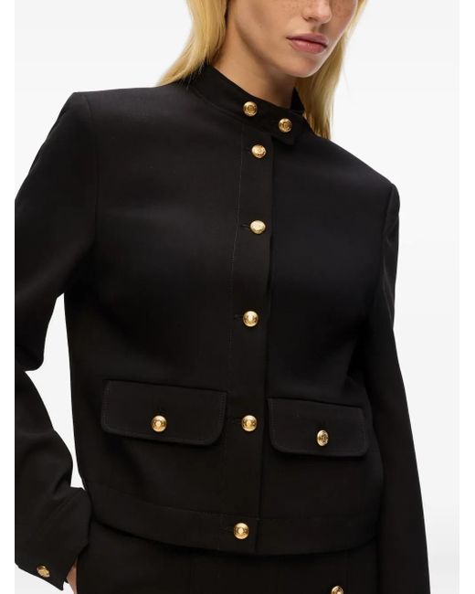 Karl Lagerfeld Black Mock-Neck Jacket