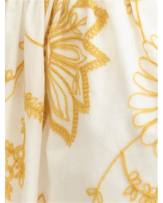 Eres White Calie Midi Skirt