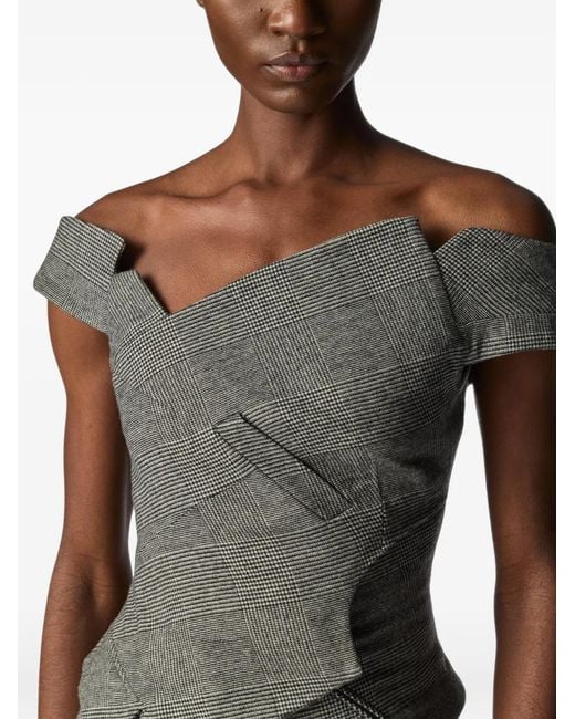 Monse Gray Deconstructed Asymmetric Top