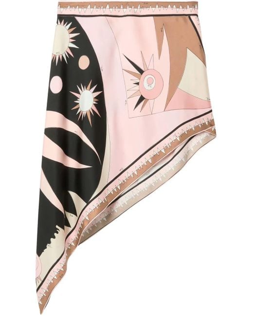 Emilio Pucci Stellaプリント スカート Natural