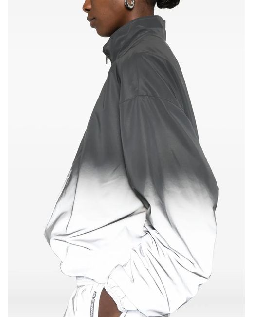 Alexander Wang Gray Reflective Track Jacket