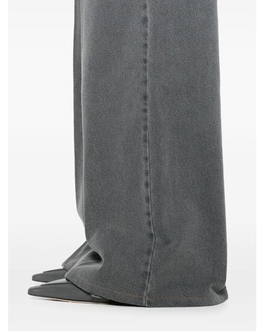 Officine Generale Jeans Met Wijde Pijpen in het Gray
