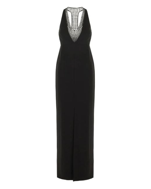 Max Mara Black Secolo Maxikleid