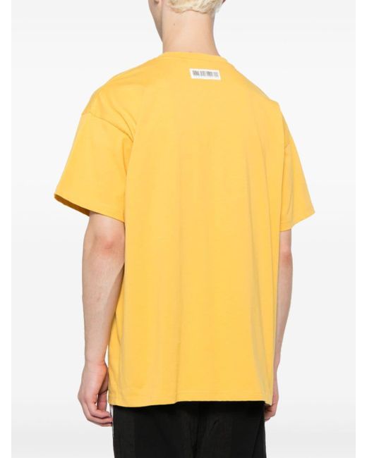 Mostly Heard Rarely Seen T-shirt Met Tekst in het Yellow voor heren