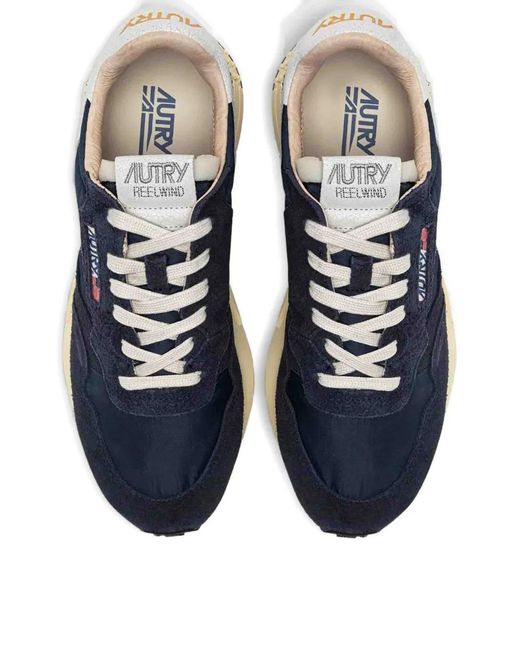 Autry Blue Reelwind Low Sneakers for men
