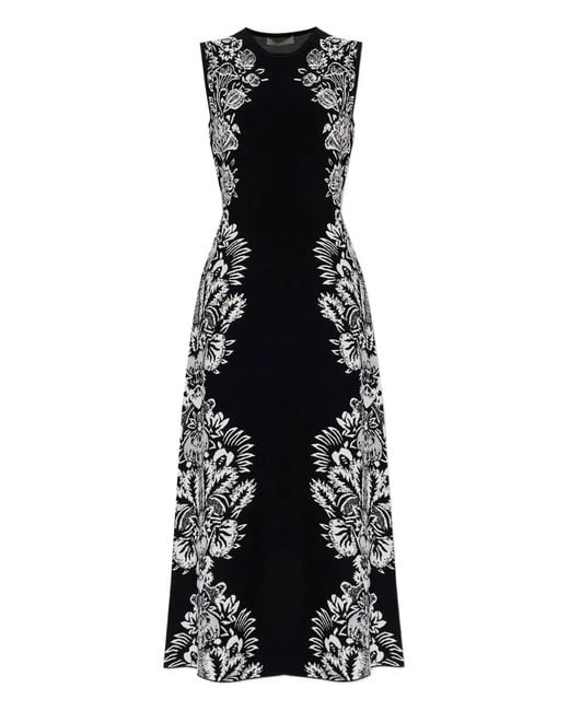 Ulla Johnson Black Liana Floral-Pattern Sleeveless Maxi Dress