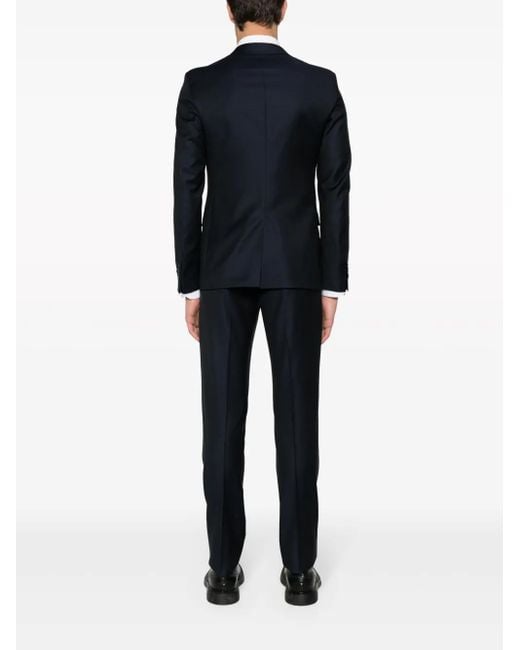 Prada Black Single-Breasted Virgin-Wool Suit for men